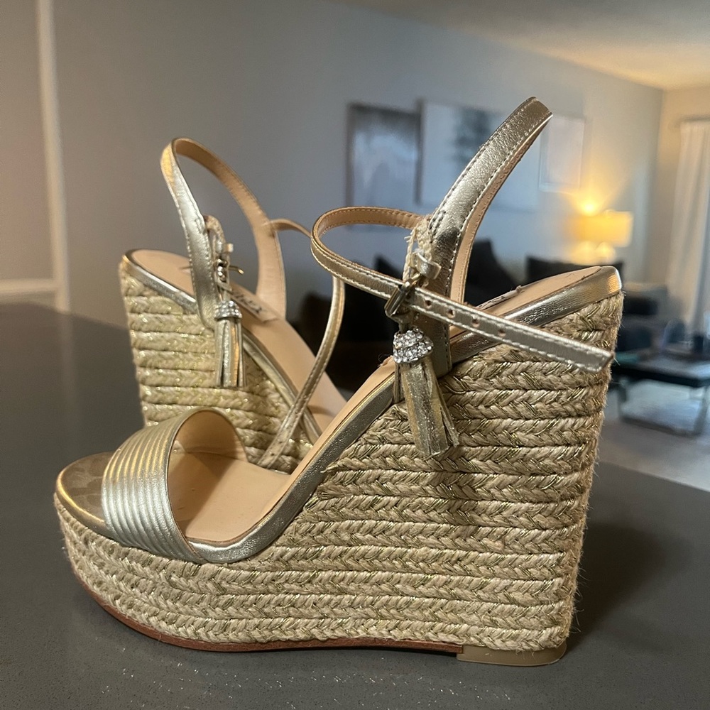Badgley Mischka wedge sandals
